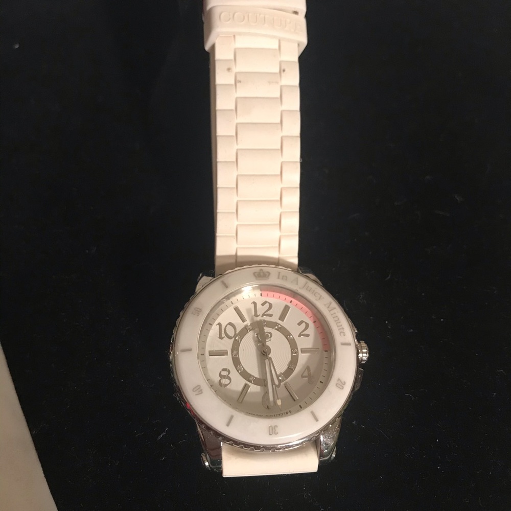 Juicy Couture watch white with silver hardware